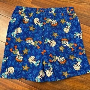 Rugrats vintage 1996 Nickelodeon blue swim trunks